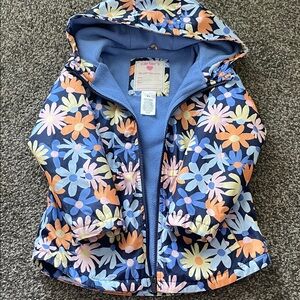 Carter's Kids Floral Light weight jacket- Blue and Orange. Worn few times